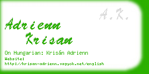 adrienn krisan business card