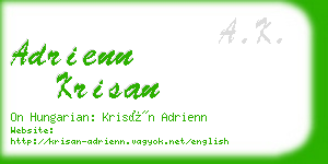 adrienn krisan business card